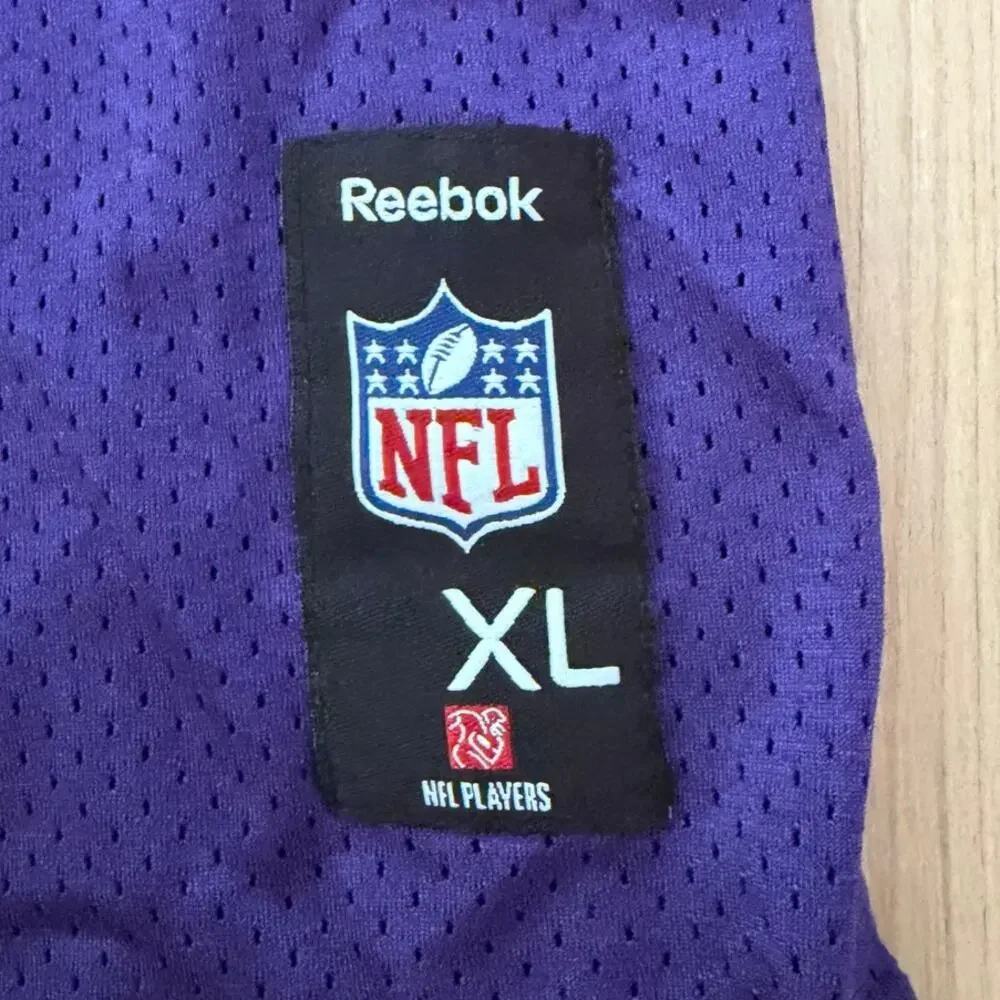 Vintage Reebok Baltimore Ravens Ray Lewis #52 Purple Youth XL 18-20 NFL Jersey